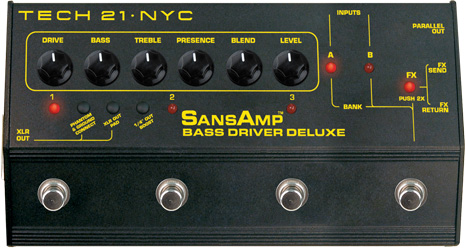 ベース Tech 21 SansAmp Bass Driver Deluxe TECH 21 SansAmp Bass Driver Deluxe – The Bouzouki Shop